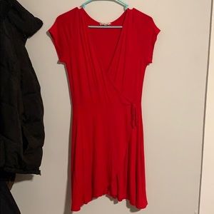Red Wrap Dress